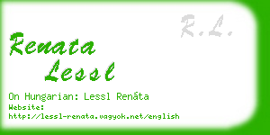 renata lessl business card